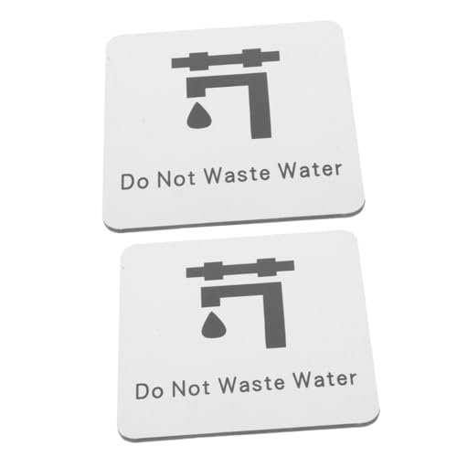Hohopeti 2 Stück Aluminium Wassersparschild Selbstklebend Wasserschutzschild für Küche Waschbecken Hinweis zur Wassereinsparung Robust Langlebig für Zuhause Büro Schule Hohopeti 2 Stück Aluminium Wassersparschild Selbstklebend Wasserschutzschild für Küche Waschbecken Hinweis zur Wassereinsparung Robust Langlebig für Zuhause Büro Schule von Hohopeti