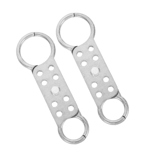 Hohopeti 2 Stück Doppelseitige Aluminium hasp mit Löchern Robustes Sicherheits verriegelungssystem Korrosionsbeständig für Mehrfach vorhängeschlösser für Industrie und Wartung Hohopeti 2 Stück Doppelseitige Aluminium hasp mit Löchern Robustes Sicherheits verriegelungssystem Korrosionsbeständig für Mehrfach vorhängeschlösser für Industrie und Wartung von Hohopeti
