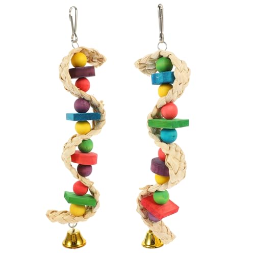 Hohopeti 2 Stück Hängendes Papageien aus Holz Kauspielzeug für Vögel mit Haken Design Natürliches Kau für Vogelkäfige Geeignet für Papageien und Sittiche Zufällige Farbe Zufällige Farbe Hohopeti 2 Stück Hängendes Papageien aus Holz Kauspielzeug für Vögel mit Haken Design Natürliches Kau für Vogelkäfige Geeignet für Papageien und Sittiche Zufällige Farbe Zufällige Farbe von Hohopeti