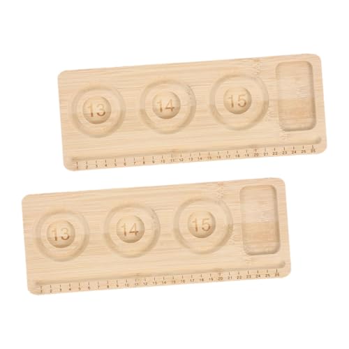 Hohopeti 2 Stück Holz perlenbrett mit Mehrfachfächern Praktisches Schmuck designboard für Armbänder und Fußkettchen Vielseitiges DIY tablett zur Effizienten Schmuckherstellung für Hobby Hohopeti 2 Stück Holz perlenbrett mit Mehrfachfächern Praktisches Schmuck designboard für Armbänder und Fußkettchen Vielseitiges DIY tablett zur Effizienten Schmuckherstellung für Hobby von Hohopeti