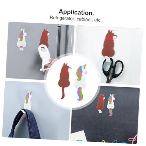 Hohopeti 2 Stück Magnetischer Cartoon Haken Starker Kühlschrankmagnet Traceless Kühlschrankaufhänger mit Biegsamer Kleinhakenfunktion Dekorativ und Praktisch für Küche und Metallflächen Hohopeti 2 Stück Magnetischer Cartoon Haken Starker Kühlschrankmagnet Traceless Kühlschrankaufhänger mit Biegsamer Kleinhakenfunktion Dekorativ und Praktisch für Küche und Metallflächen von Hohopeti