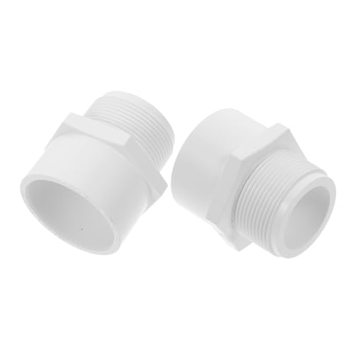 Hohopeti 2 Stück PVC Rohrverbinder Weißer Upvc Adapter mit Außengewinde für Kaltwasserleitung Vielseitiger Schlauchkupplung für Haus und Industrie Dicht und Langlebig Hohopeti 2 Stück PVC Rohrverbinder Weißer Upvc Adapter mit Außengewinde für Kaltwasserleitung Vielseitiger Schlauchkupplung für Haus und Industrie Dicht und Langlebig von Hohopeti