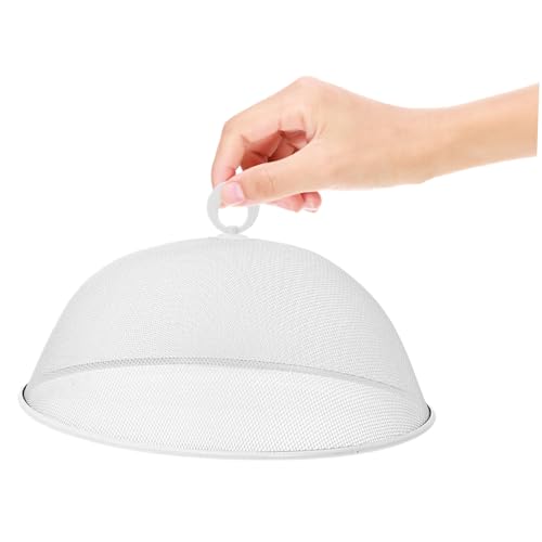 Hohopeti 2 Stück Praktische Lebensmittel abdeckhauben aus Staubschutz und Insektenschutz für Küche und Haushalt Weiß Ø Wiederverwendbare Schutzhauben für Speisen und Mahlzeiten von Hohopeti