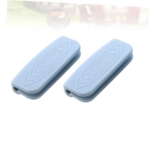 Hohopeti 2 Stück Silikon Topfgriffschoner Hitzebeständig Anti rutsch Schutzgriffe für Pfannen Kochtöpfe Wok Backofen Küchenhelfer Zufällige Farbe Zufällige Farbe von Hohopeti
