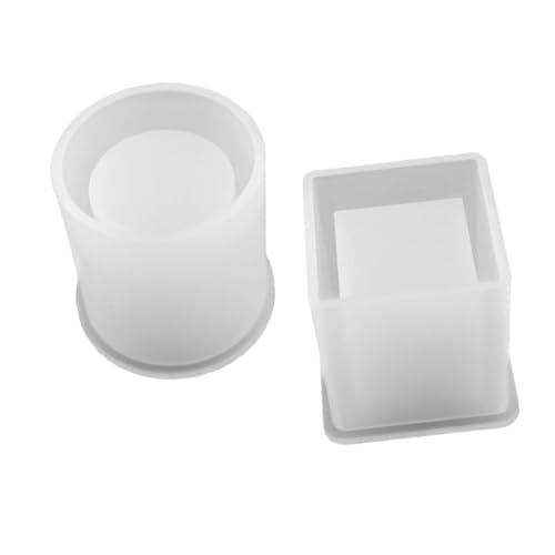 Hohopeti 2 Stück Silikonformen für DIY Stifthalter und Blumentopf Flexible Gießformen aus Langlebigem Silikon Quadratische und Zylindrische Resin Molds für Kreative Bastelprojekte Hohopeti 2 Stück Silikonformen für DIY Stifthalter und Blumentopf Flexible Gießformen aus Langlebigem Silikon Quadratische und Zylindrische Resin Molds für Kreative Bastelprojekte von Hohopeti