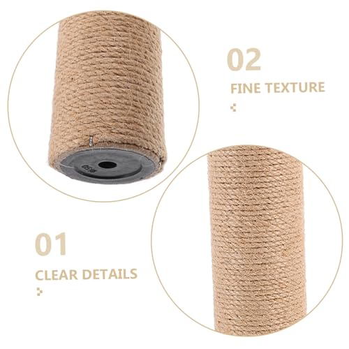 Hohopeti 2 Stück Sisal Kratzpfosten Ersatz Katzen Kratzbaum DIY Kletterpfosten Robust Langlebig Indoor Kratzstange Zubehör für Katzen Spielbaum Hohopeti 2 Stück Sisal Kratzpfosten Ersatz Katzen Kratzbaum DIY Kletterpfosten Robust Langlebig Indoor Kratzstange Zubehör für Katzen Spielbaum von Hohopeti