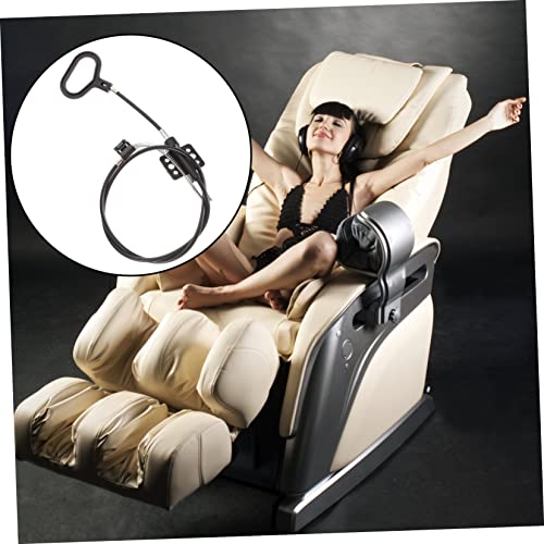Hohopeti 2 Stück Teiliges D Ring Recliner Ersatzkabel aus Robustem Metall mit Ergonomischem Entriegelungsgriff für Relaxsessel Kompatibel Einfache Montage von Hohopeti