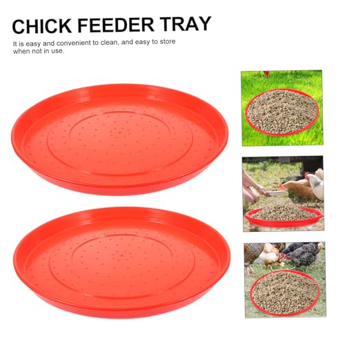 Hohopeti 2 Stück Teiliges Geflügelfuttertablett aus Bruchfestem Kunststoff Wasserfeste Futterplatte Leicht zu Reinigen Wiederverwendbar Geeignet für Küken Gänse und Anderes Geflügel Hohopeti 2 Stück Teiliges Geflügelfuttertablett aus Bruchfestem Kunststoff Wasserfeste Futterplatte Leicht zu Reinigen Wiederverwendbar Geeignet für Küken Gänse und Anderes Geflügel von Hohopeti