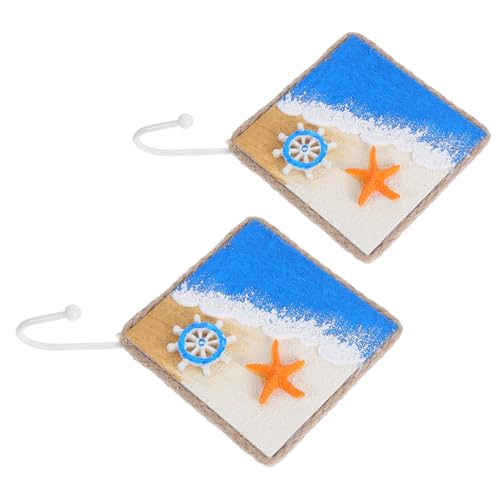 Hohopeti 2 Stück Teiliges Mediterranes Handbemalt Stabile Meeres-wandhalter für Mäntel Handtücher und Schlüssel Quadratisch Wetterfeste Farben Vielseitig für Bad und Küche Strand-deko Hohopeti 2 Stück Teiliges Mediterranes Handbemalt Stabile Meeres-wandhalter für Mäntel Handtücher und Schlüssel Quadratisch Wetterfeste Farben Vielseitig für Bad und Küche Strand-deko von Hohopeti