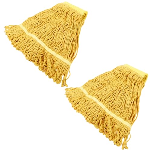 Hohopeti 2 Stück Teiliges Mop Kopf Ersatz aus Polyester baumwoll mischung Langlebiger Praktischer Reinigungskopf für Haushalts Gewerbeboden Schonend und Vielseitig Einsetzbar von Hohopeti