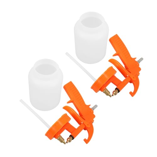 Hohopeti 2 Stück Teiliges Pneumatisches Farbsprühgerät Leichtes Air Sprayer Tool für Auto Möbel Türen Einstellbarer Sprühdruck und Muster Ergonomisch Vielseitig für DIY und von Hohopeti