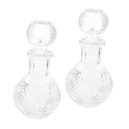 Hohopeti 2 Stück Whiskey Dekanter Glasflaschen Transparentes Dickwandiges Glas mit Elegantem Design Multifunktional Praktisch und Leicht zu Reinigen als Geschenk für Genießer Hohopeti 2 Stück Whiskey Dekanter Glasflaschen Transparentes Dickwandiges Glas mit Elegantem Design Multifunktional Praktisch und Leicht zu Reinigen als Geschenk für Genießer von Hohopeti