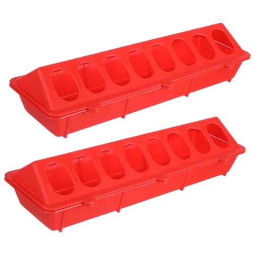 Hohopeti 2 Stücke Roter Tauben Futtertrog aus Dickem Kunststoff Langlebig Geruchsneutral Leicht zu Reinigen Praktische Futterbox für Vogelkäfige Einfache Sicher und Gesund Hohopeti 2 Stücke Roter Tauben Futtertrog aus Dickem Kunststoff Langlebig Geruchsneutral Leicht zu Reinigen Praktische Futterbox für Vogelkäfige Einfache Sicher und Gesund von Hohopeti