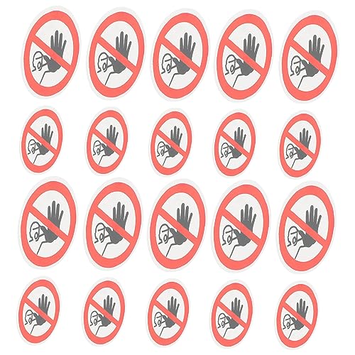 Hohopeti 20 Stck Teiliges Selbstklebendes Warnschild Kein Zutritt mit Haftung Einfache Anwendung Glatten Oberflächen Langlebige Sicherheitsaufkleber für Klare Gefahrenhinweise und von Hohopeti