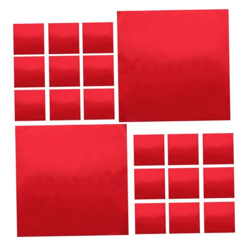 Hohopeti 200 Stück Quadratische Aluminiumfolie Süßigkeiten Verpackungen Rot Glänzend Lebensmittelechte Schokoladenfolie zum DIY Süßwaren Verpacken für Pralinen und Geschenkverpackung Hohopeti 200 Stück Quadratische Aluminiumfolie Süßigkeiten Verpackungen Rot Glänzend Lebensmittelechte Schokoladenfolie zum DIY Süßwaren Verpacken für Pralinen und Geschenkverpackung von Hohopeti