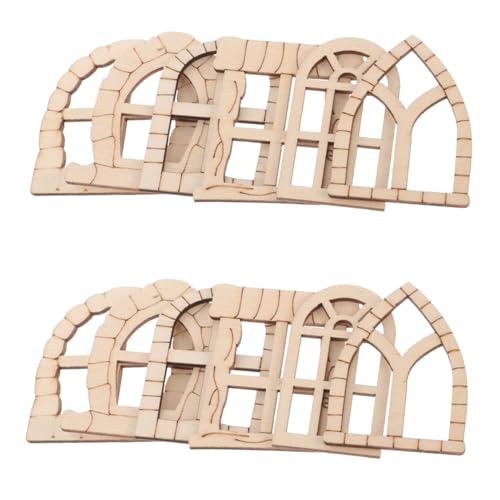 Hohopeti 25 Stück Teiliges DIY Miniatur Holz Fenster Set Roh Garten Dekoration Zubehör für Außenbereiche Wie Garten und Balkon Kreative Bastelidee Hohopeti 25 Stück Teiliges DIY Miniatur Holz Fenster Set Roh Garten Dekoration Zubehör für Außenbereiche Wie Garten und Balkon Kreative Bastelidee von Hohopeti