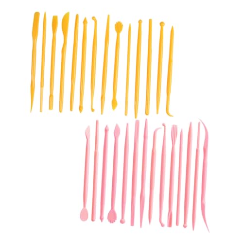 Hohopeti 28 Stück Teiliges Polymer Clay Werkzeug für Präzises Formen und Schnitzen Vielseitig Einsetzbar für DIY Fondant und Keramik Komplettes für Anfänger und Profi-künstler von Hohopeti