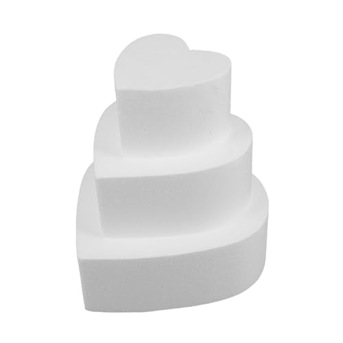 Hohopeti 3 STÜCKE Herzförmige Schaumstoff Kuchen Dummies Weiß Cake Display Modell für DIY Backen Dekorieren Geburtstagsfeier Hochzeit Hohopeti 3 STÜCKE Herzförmige Schaumstoff Kuchen Dummies Weiß Cake Display Modell für DIY Backen Dekorieren Geburtstagsfeier Hochzeit von Hohopeti