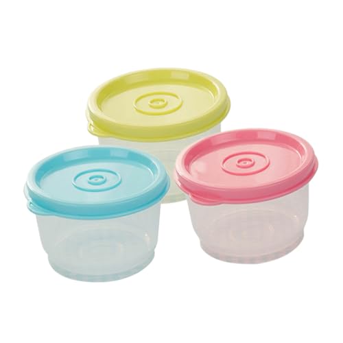 Hohopeti 3 Stück Kleine Frischhaltedosen Wiederverschließbar Kunststoff mit Deckel Luftdicht Stapelbar für Kühlschrank Gefrierschrank Aufbewahrungsbox Obst Gemüse Zufällige Zufällige Farbe Hohopeti 3 Stück Kleine Frischhaltedosen Wiederverschließbar Kunststoff mit Deckel Luftdicht Stapelbar für Kühlschrank Gefrierschrank Aufbewahrungsbox Obst Gemüse Zufällige Zufällige Farbe von Hohopeti