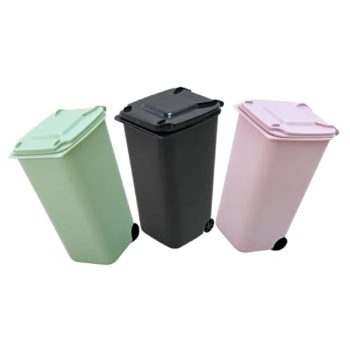 Hohopeti 3 Stück Mini Tischmülleimer mit Deckel Schwarz Grün und Kompakter Abfalleimer aus Robustem Geruchsdicht Tragbar als Dekorativer Schreibtisch organizer für Büro und Zuhause Hohopeti 3 Stück Mini Tischmülleimer mit Deckel Schwarz Grün und Kompakter Abfalleimer aus Robustem Geruchsdicht Tragbar als Dekorativer Schreibtisch organizer für Büro und Zuhause von Hohopeti