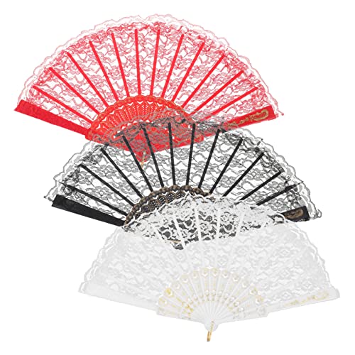Hohopeti 3 Stück Teiliges Damen Spitzen Faltfächer aus Bambus und Spitze Handlicher Faltbarer Handfächer mit Quaste Vintage Stil Tragbarer Fächer für Hochzeiten Partys und Orientalische Hohopeti 3 Stück Teiliges Damen Spitzen Faltfächer aus Bambus und Spitze Handlicher Faltbarer Handfächer mit Quaste Vintage Stil Tragbarer Fächer für Hochzeiten Partys und Orientalische von Hohopeti