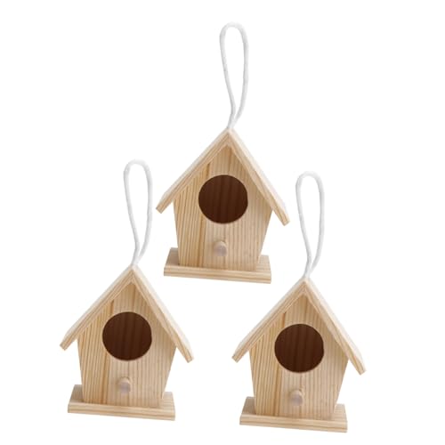 Hohopeti 3 Stück Teiliges Dekorative Imitation Vogelnester Gartenornament für Außenbereich Mini Vogel Nistplatz Deko für Baum Tisch und Garten Vielseitige Frühlings Osterdekoration von Hohopeti