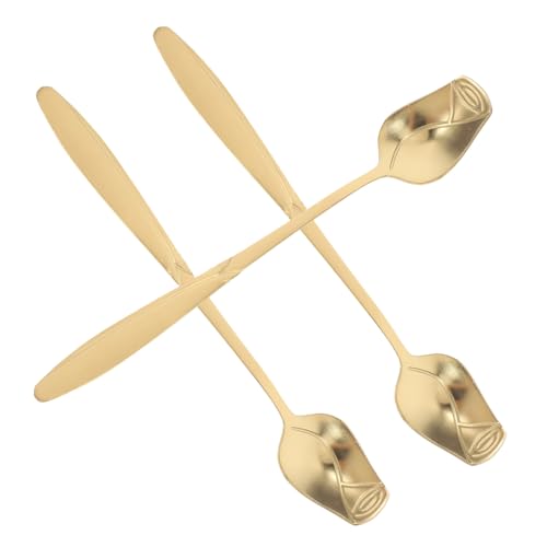 Hohopeti 3 Stück Teiliges Edelstahl Rosenlöffel Tragbare Dessert Teelöffel mit Robustem Leicht zu Reinigendem Material Stilvolles Design für Kaffee Pudding und Honig Spülmaschinenfest Hohopeti 3 Stück Teiliges Edelstahl Rosenlöffel Tragbare Dessert Teelöffel mit Robustem Leicht zu Reinigendem Material Stilvolles Design für Kaffee Pudding und Honig Spülmaschinenfest von Hohopeti