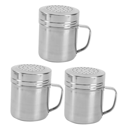 Hohopeti 3 Stück Teiliges Gewürzstreuer Edelstahl mit Griff Mittelgroße Salzdose und Pfefferstreuer Vielseitig Einsetzbar für Küche Grill Camping und Restaurant Nachfüllbar Robust und Hohopeti 3 Stück Teiliges Gewürzstreuer Edelstahl mit Griff Mittelgroße Salzdose und Pfefferstreuer Vielseitig Einsetzbar für Küche Grill Camping und Restaurant Nachfüllbar Robust und von Hohopeti