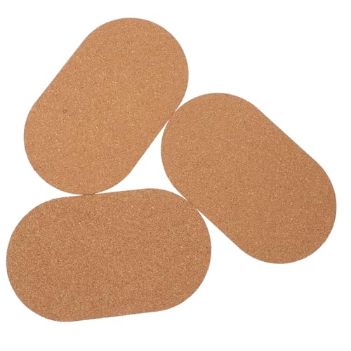 Hohopeti 3 Stück Teiliges Korkmatten für Hamsterlaufrad rutschfeste Geräuscharme Unterlage Vielseitig Einsetzbar als Laufrad Polster und Schutzmatte für Kleintiere von Hohopeti