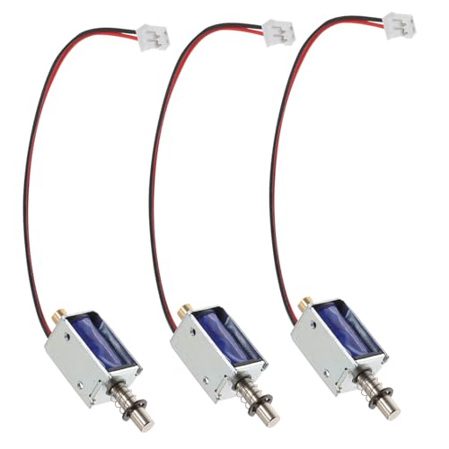 Hohopeti 3 Stück Teiliges Mini Solenoid Elektromagnet Schub Zug für Linearbewegung Spielkonsole und Mechanismen Einfache Installation Schnelle Aktivierung Energiesparend Hohopeti 3 Stück Teiliges Mini Solenoid Elektromagnet Schub Zug für Linearbewegung Spielkonsole und Mechanismen Einfache Installation Schnelle Aktivierung Energiesparend von Hohopeti