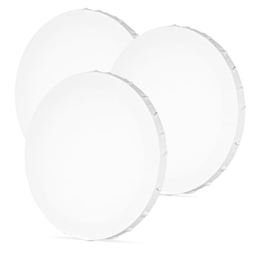 Hohopeti 3 Stück Teiliges Runde Leinwandbretter aus Baumwoll leinen für Öl Acrylmalerei Stabile DIY Malplatten für Künstler und Kreative Kunstprojekte Hohopeti 3 Stück Teiliges Runde Leinwandbretter aus Baumwoll leinen für Öl Acrylmalerei Stabile DIY Malplatten für Künstler und Kreative Kunstprojekte von Hohopeti