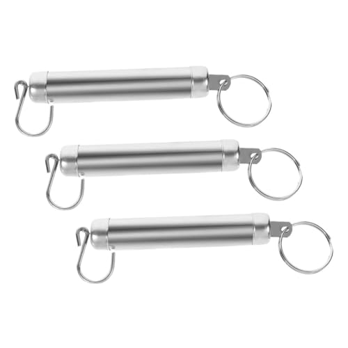 Hohopeti 3 Stücke Teiliges Mechanisches Hänge-federwaage Metallhaken Tragbare Küchenwaage für Lebensmittel Outdoor Reisen und Kleine Pakete Kompakt Benutzerfreundlich Langlebig von Hohopeti