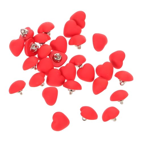 Hohopeti 30 Stück Teiliges Herzknöpfe Rote Love Shaped Buttons mit Einzelloch Dekorative Sewing Fasteners für DIY Bastelprojekte Kinderhandwerk Valentinstag Kleidung Zubehör Hohopeti 30 Stück Teiliges Herzknöpfe Rote Love Shaped Buttons mit Einzelloch Dekorative Sewing Fasteners für DIY Bastelprojekte Kinderhandwerk Valentinstag Kleidung Zubehör von Hohopeti