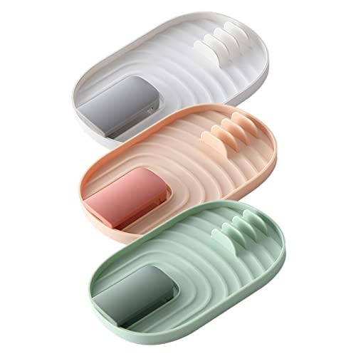 Hohopeti 3Stücke Teiliges Multifunktions Topfdeckelhalter aus Robuster Deckel und Löffelhalter für Küchenarbeitsplatte und Praktischer Organizer von Hohopeti