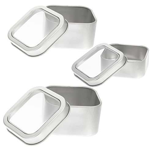 Hohopeti Dosen Zur Kerzenherstellung 3er-set Quadratische Blechbehälter Für Schmuck Deckel Für Aufbewahrungsboxen Aus Blech Blechdose Hohopeti Dosen Zur Kerzenherstellung 3er-set Quadratische Blechbehälter Für Schmuck Deckel Für Aufbewahrungsboxen Aus Blech Blechdose von Hohopeti
