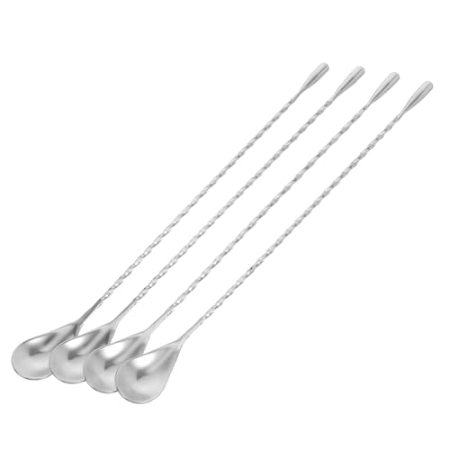Hohopeti 4 Stück Barlöffel Spiralkgriff Cocktail Rührlöffel für Bar Kaffee Milch Saft Vielseitig Professionell Ergonomisch Hohopeti 4 Stück Barlöffel Spiralkgriff Cocktail Rührlöffel für Bar Kaffee Milch Saft Vielseitig Professionell Ergonomisch von Hohopeti