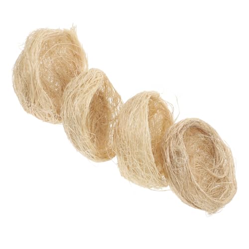 Hohopeti 4 Stück Handgefertigtes Vogelnest aus Dickem Juteseil Atmungsaktiv und Langlebig für Wellensittiche und Papageien Natürliches Gartendekor Vielseitig für Käfige und Außenbereiche Hohopeti 4 Stück Handgefertigtes Vogelnest aus Dickem Juteseil Atmungsaktiv und Langlebig für Wellensittiche und Papageien Natürliches Gartendekor Vielseitig für Käfige und Außenbereiche von Hohopeti