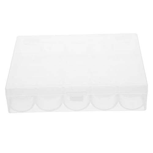 Hohopeti 4 Stück Kunststoff Spulenbox Transparent mit Fächern Leerer Garnaufbewahrungs Organizer für Nähmaschinen-spulen Tragbare Aufbewahrungsbox für Zuhause Studio und Reisen Hohopeti 4 Stück Kunststoff Spulenbox Transparent mit Fächern Leerer Garnaufbewahrungs Organizer für Nähmaschinen-spulen Tragbare Aufbewahrungsbox für Zuhause Studio und Reisen von Hohopeti