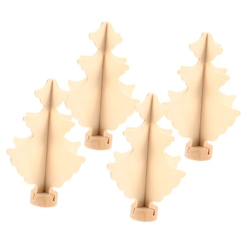 Hohopeti 4 Stück Teiliges Kleiner Holz Weihnachtsbaum DIY zum Bemalen Stabiler Stand Natürliche Holzdeko für Fenster Schreibtisch Weihnachtsbaum Bastelset Dekorativ und Kreativ Hohopeti 4 Stück Teiliges Kleiner Holz Weihnachtsbaum DIY zum Bemalen Stabiler Stand Natürliche Holzdeko für Fenster Schreibtisch Weihnachtsbaum Bastelset Dekorativ und Kreativ von Hohopeti
