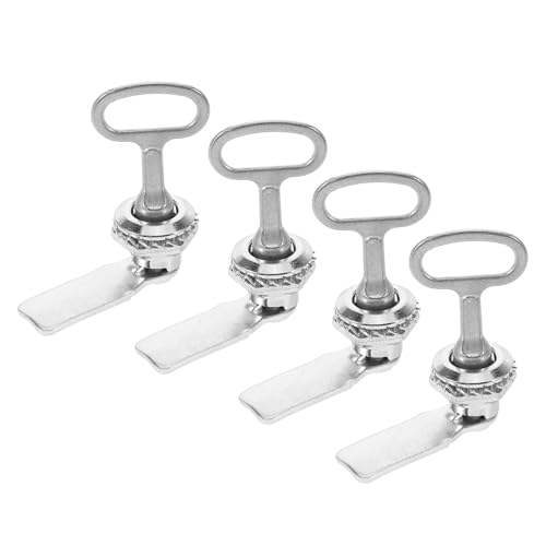 Hohopeti 4 Stück Teiliges Metall dreiecksschloss für Mülltonnen Robustes Outdoor abfallsicherungsschloss mit Schlüssel Langlebig Wetterbeständig Geeignet für Wohnanlagen Parks und Hohopeti 4 Stück Teiliges Metall dreiecksschloss für Mülltonnen Robustes Outdoor abfallsicherungsschloss mit Schlüssel Langlebig Wetterbeständig Geeignet für Wohnanlagen Parks und von Hohopeti