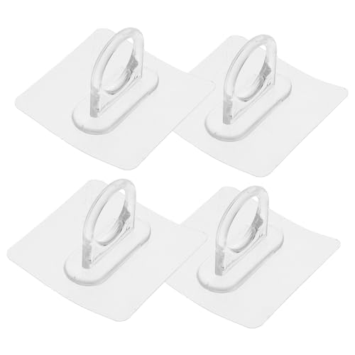 Hohopeti 4 Stück Teiliges Runde Haken Selbstklebend ohne Bohren Wandhalterung für Badezimmer Handtücher Sprühflaschen und Badutensilien Transparenter Organizer für Küche und Bad Hohopeti 4 Stück Teiliges Runde Haken Selbstklebend ohne Bohren Wandhalterung für Badezimmer Handtücher Sprühflaschen und Badutensilien Transparenter Organizer für Küche und Bad von Hohopeti