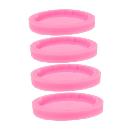 Hohopeti 4 Stück Teiliges Silikonformen für Unregelmäßige Runde Untersetzer Langlebige Epoxidharz-formen Rosa DIY Tischschutz Schmuckhalter Kerzenhalter Kreative Heimdekoration Hohopeti 4 Stück Teiliges Silikonformen für Unregelmäßige Runde Untersetzer Langlebige Epoxidharz-formen Rosa DIY Tischschutz Schmuckhalter Kerzenhalter Kreative Heimdekoration von Hohopeti