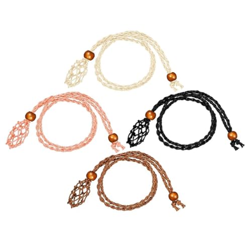 Hohopeti 4 Stück Teiliges Verstellbares Kristallanhänger halter Geflochtene Schmuckkordel Retro Halsketten Käfig für DIY Schmuckherstellung Geeignet für Edelsteinanhänger und Hohopeti 4 Stück Teiliges Verstellbares Kristallanhänger halter Geflochtene Schmuckkordel Retro Halsketten Käfig für DIY Schmuckherstellung Geeignet für Edelsteinanhänger und von Hohopeti