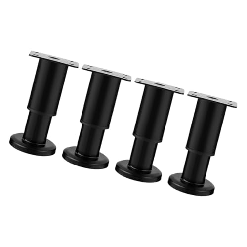 Hohopeti 4 Stück Verstellbare Möbelbeine aus Kaltgewalztem Stahl Robuste Verschleißfeste Möbelstützfüße für Tische Stühle Betten Einfache Montage Modernes Design Schwarz Hohopeti 4 Stück Verstellbare Möbelbeine aus Kaltgewalztem Stahl Robuste Verschleißfeste Möbelstützfüße für Tische Stühle Betten Einfache Montage Modernes Design Schwarz von Hohopeti