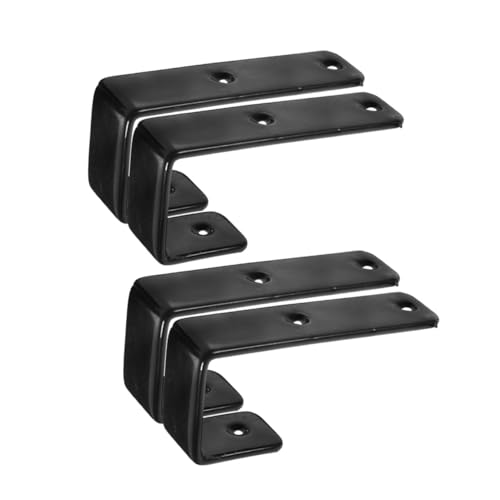 Hohopeti 4 Stücke Schwere J Haken Leiterhalter Metall Platzsparend Sicherer Betthaken für Etagenbett Vielseitig für Garage Wohnmobil Lager Schwarzer Ergonomischer Deckenhaken von Hohopeti