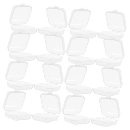 Hohopeti 40 Stück Kleine Kunststoff Aufbewahrungsboxen mit Klappdeckel Transparente Mini Organizer für Schmuck Perlen Bastelzubehör Stapelbare Kunststoffbehälter für Kunsthandwerk Hohopeti 40 Stück Kleine Kunststoff Aufbewahrungsboxen mit Klappdeckel Transparente Mini Organizer für Schmuck Perlen Bastelzubehör Stapelbare Kunststoffbehälter für Kunsthandwerk von Hohopeti