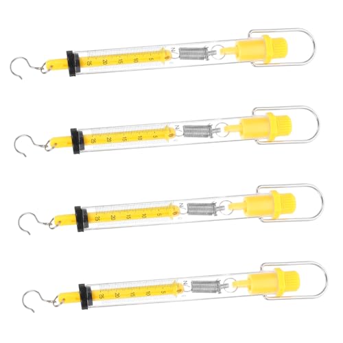 Hohopeti 4Stücke Rohrfederwaage Dynamometer Newton Kraftmesser Hakenwaage für Physikexperimente Tragbares Präzises Messgerät mit Klarer Gramm Newton Hohopeti 4Stücke Rohrfederwaage Dynamometer Newton Kraftmesser Hakenwaage für Physikexperimente Tragbares Präzises Messgerät mit Klarer Gramm Newton von Hohopeti