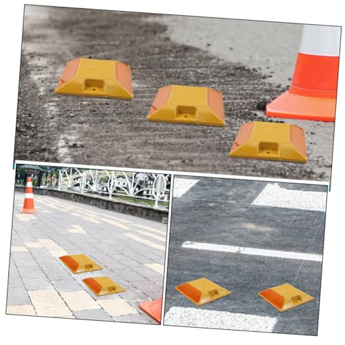 Hohopeti 5 Stück Gelbe Kunststoff Reflektierende Straßenmarkierungen mit Erhöhtem Design Einfache Montage für Gehwege Einfahrten und Straßen Langlebige Verkehrssicherheitsmarker für Hohopeti 5 Stück Gelbe Kunststoff Reflektierende Straßenmarkierungen mit Erhöhtem Design Einfache Montage für Gehwege Einfahrten und Straßen Langlebige Verkehrssicherheitsmarker für von Hohopeti