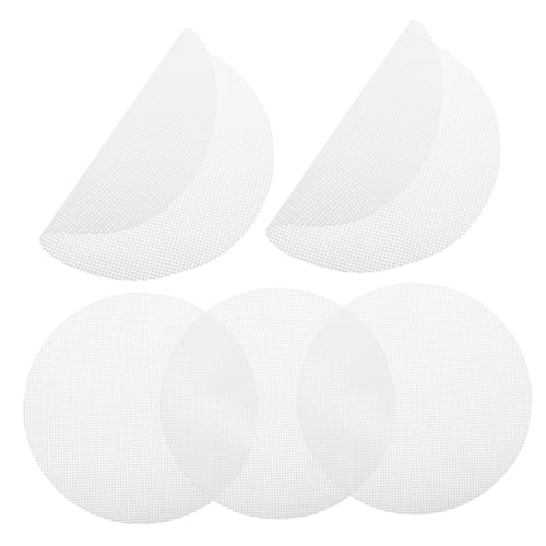 Hohopeti 5 Stück Runde Dämpfer Matte Wiederverwendbare Antihaft Dampfmats für Dim Sum und Gedämpfte Brötchen Durchmesser Hochtemperaturbeständig und Leicht zu Reinigen von Hohopeti