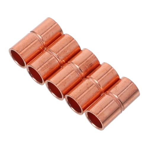 Hohopeti 5 Stück Teiliges Gerade Kupferkupplungen für Hvac systeme Korrosionsbeständig Präzise Passform Leckfreie Schweißverbindung Vielseitig Einsetzbar für Klimaanlage und Kältetechnik von Hohopeti
